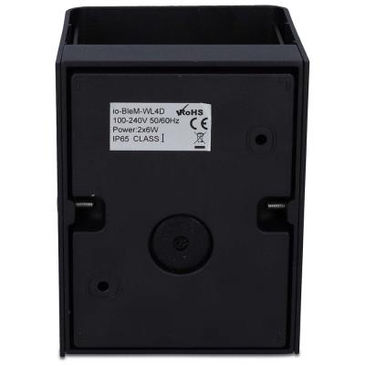 NEDIS chytré venkovní světlo/ 2 x 270 lm/ Zigbee 3.0/ 12 + 4 W/ RGB / teplá bílá/ 2700 K/ hliník/ Android/ iOS