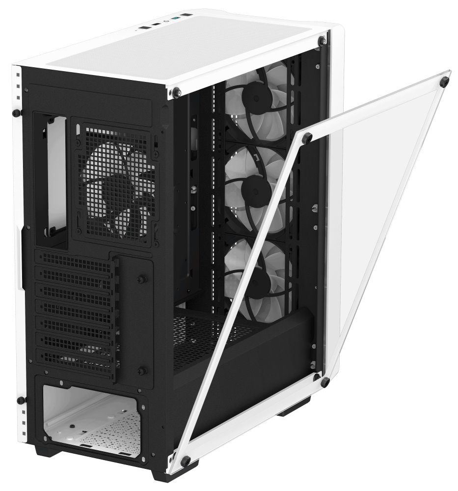 DEEPCOOL skříň CC560 V2 / ATX / 4x120 mm fan / USB 3.0 / USB 2.0 / bílá