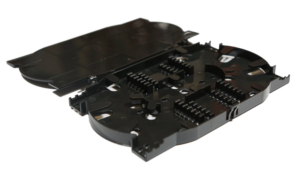 XtendLan plastová optická kazeta s pro uchycení 24 svarků průměru 4mm, svarky vedle sebe