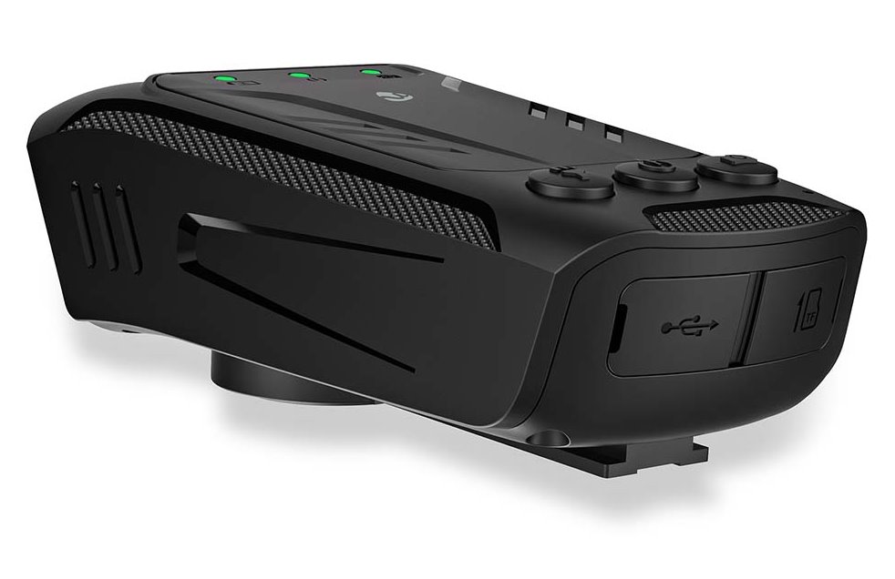 NEDIS multifunkční cyklistická kamera 3v1/ Full HD/ 2Mpix/ LED světlomet/ klakson/ USB-C/ slot micro SD/ černá