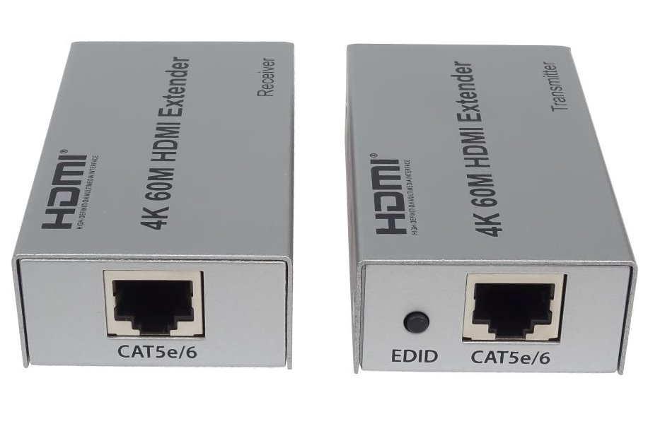 PremiumCord 4K HDMI extender na 60m přes jeden kabel Cat5e/Cat6