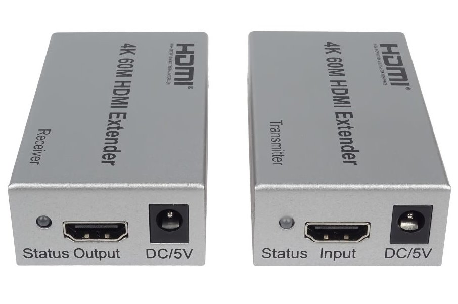 PremiumCord 4K HDMI extender na 60m přes jeden kabel Cat5e/Cat6