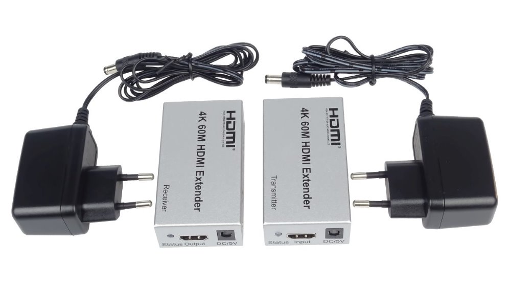 PremiumCord 4K HDMI extender na 60m přes jeden kabel Cat5e/Cat6