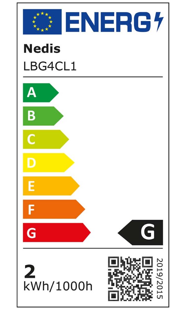 NEDIS LED žárovka G4/ 1,5 W/ 12 V/ 120 lm/ 2700 K/ teplá bílá