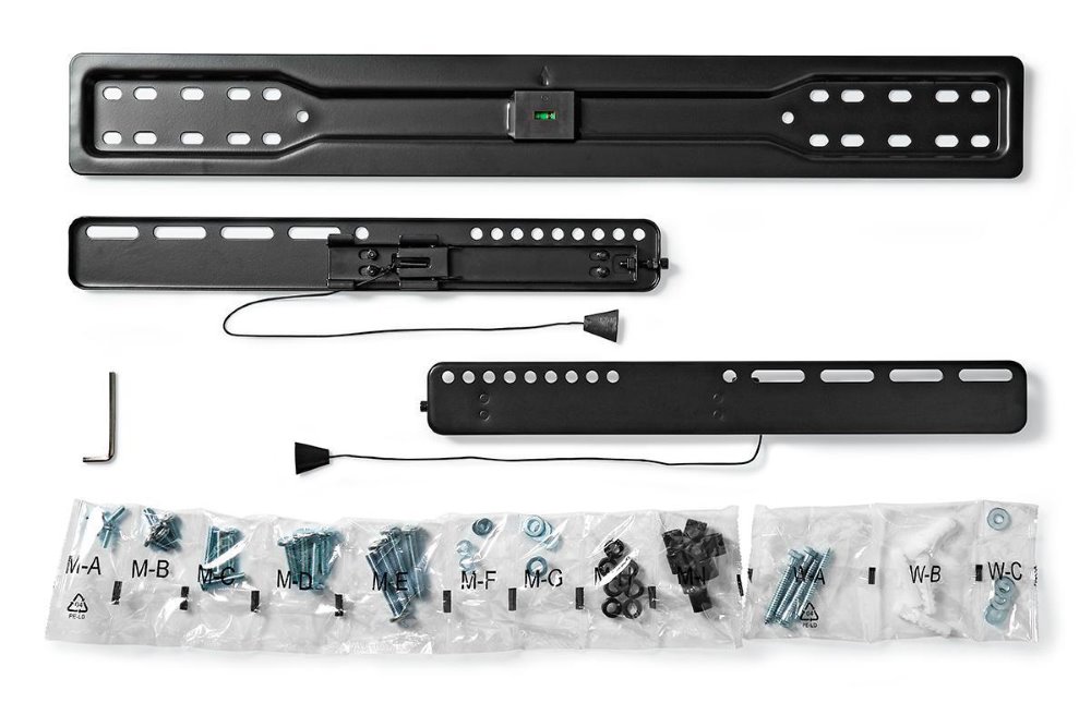 NEDIS nástěnný držák TV/ 37 - 70"/ nosnost 35 kg/ vzdálenost od stěny 18 mm/ fixní/ ocel/ černý