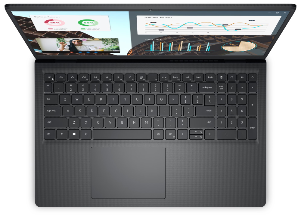 DELL Vostro 15 (3530)/ i3-1305U/ 8GB/ 256GB SSD/ 15.6" FHD/ Intel UHD/ FPR/ podsv.kl./ W11Pro/ černá/ 3Y PS on-site