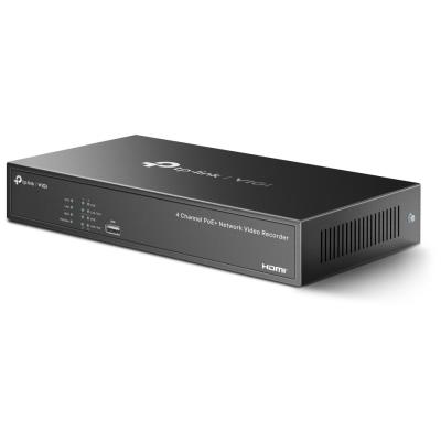TP-Link VIGI NVR1004H-4P síťový videorekordér 4 kanály, 4x Lan s PoE, 2x USB