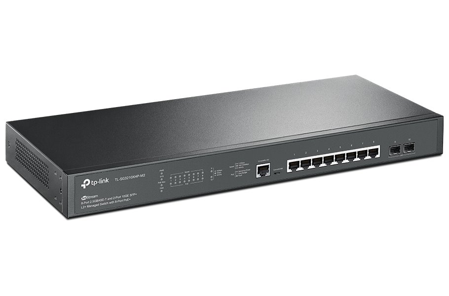 TP-Link TL-SG3210XHP-M2 Switch 8x 2,5GLan/PoE+, 2x 10GSFP+, 240W, Omada SDN