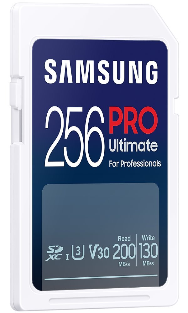 SAMSUNG PRO Ultimate SDXC 256GB + USB Adaptér / CL10 USH-I U3 / V30