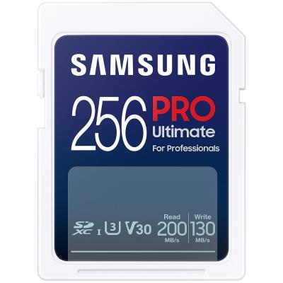 SAMSUNG PRO Ultimate SDXC 256GB + USB Adaptér / CL10 USH-I U3 / V30