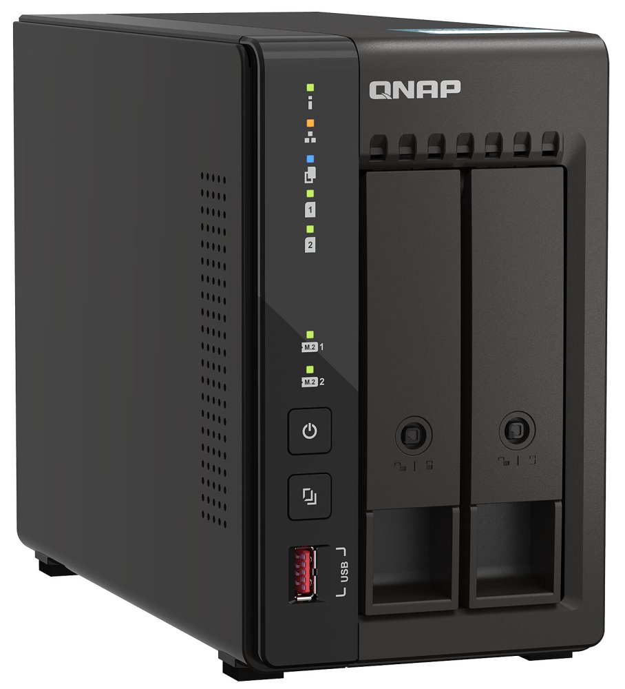 QNAP TS-253E-8G   2 SATA, 8GB RAM, 2x M.2 NVMe slot, 2x HDMI 4K, 2x 2,5GbE, 4x USB