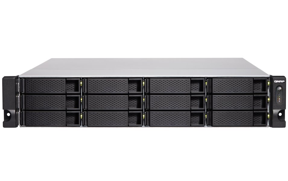 QNAP TS-1283XU-RP-E2124-8G   12x SATA/ 8GB ECC RAM / 4x PCIe / 4x GbE / 2x 10G SFP+