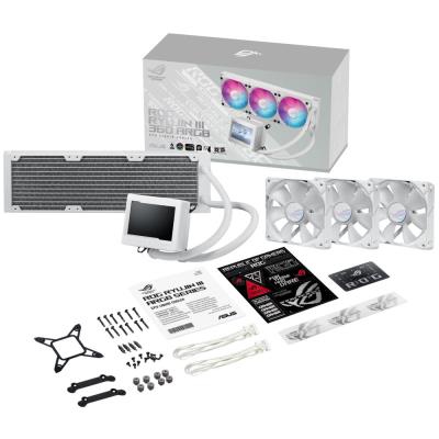 ASUS ROG RYUJIN III 360 ARGB WHITE / vodní chlazení / 3x 120mm fan / AM4+AM5 / 115x+1200+1700 / ARGB podsvícení