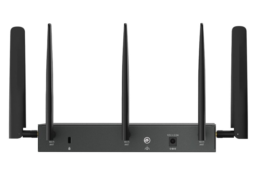 TP-Link ER706W-4G Omada VPN Router, 1x Nano SIM slot (4G+ Cat6), WiFi 6 2402 Mbps  5GHz + 574 Mbps  2.4GHz, 1x SFP GWAN/