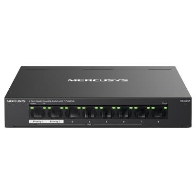 TP-Link Mercusys MS108GP Switch 8-Port, 7× Gigabit PoE+, 1× GLAN, 802.3af/at, 65 W
