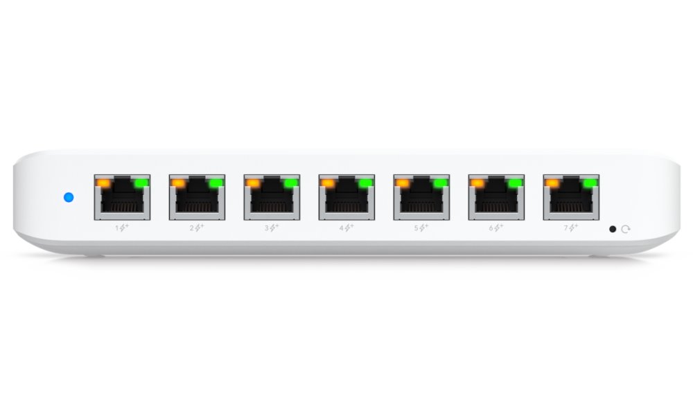 Ubiquiti UniFi Switch Ultra - 8x GbE, 1x PoE++ In, 7x PoE+ Out (bez napájecího adaptéru)