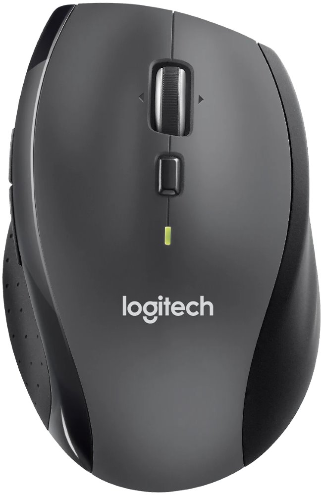 Logitech Marathon M705/ Bezdrátová/ Optická/ 1000dpi/ USB přijímač/ černo-šedá