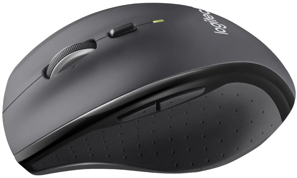 Logitech Marathon M705/ Bezdrátová/ Optická/ 1000dpi/ USB přijímač/ černo-šedá
