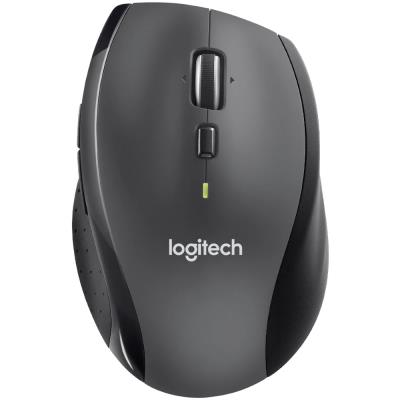 Logitech Marathon M705/ Bezdrátová/ Optická/ 1000dpi/ USB přijímač/ černo-šedá