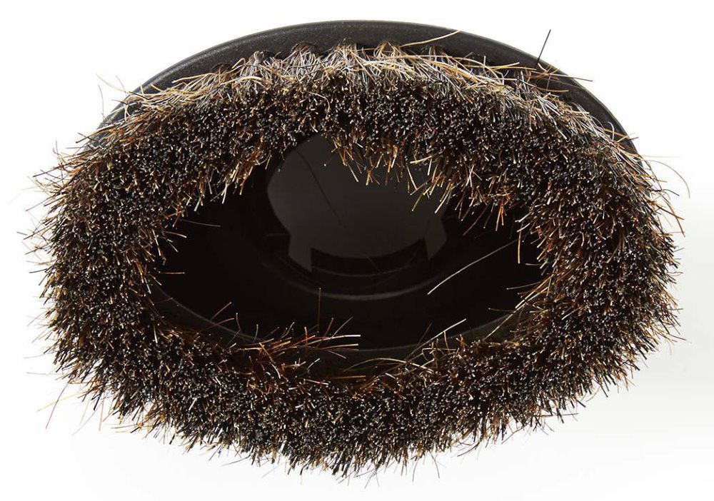 NEDIS prachový kartáč/ přírodní štětiny/ univerzálně použitelné/ 30 / 32 / 35 mm/ černý