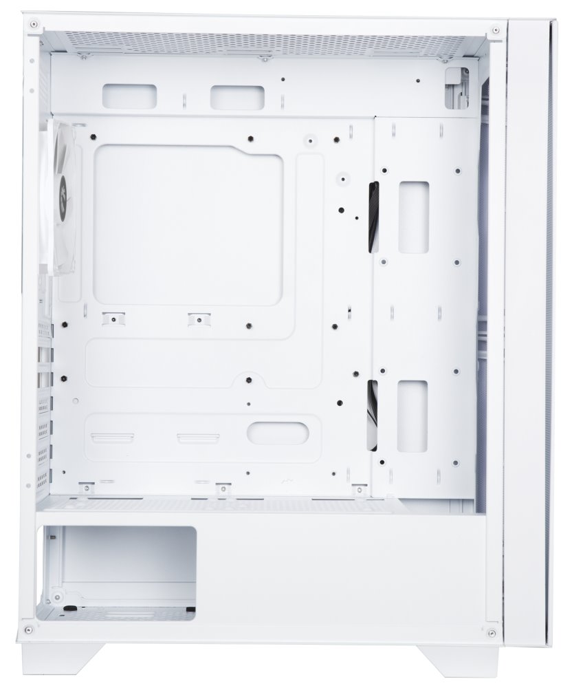 BitFenix skříň Flow FRGB/ ATX / 4x120mm FRGB fan / 2xUSB 3.0  / tvrzené sklo / bílá