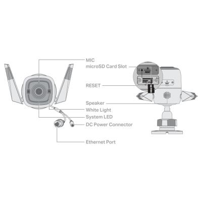 TP-Link Tapo C325WB 4MPx, venkovní IP Kamera , 2K QHD, WiFi, barevné noční vidění