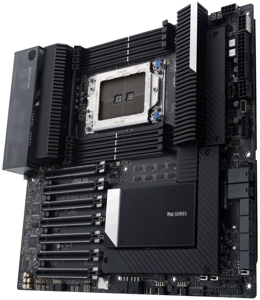 ASUS Pro WS WRX80E-SAGE SE WIFI II / WRX80 / AMD WRX8 4094 / 8x DDR4 / M.2 / Wi-Fi / USB Type-C / eATX