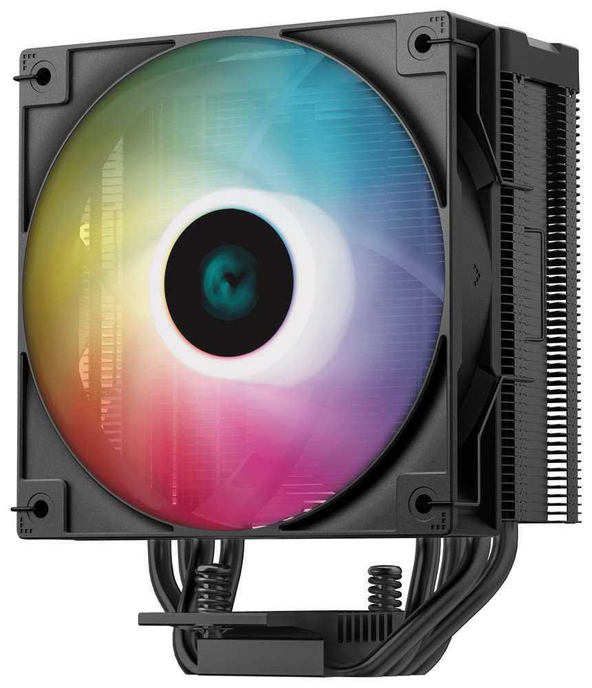 DEEPCOOL chladič AG400 Digital / 120mm fan ARGB / 4x heatpipes / PWM / pro Intel i AMD / černý