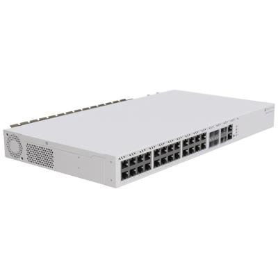 MikroTik Cloud Router Switch CRS326-4C+20G+2Q+RM 650MHz, 2x 40 QSFP+, 20x 2,5 GbE, 4x 2,5 GbE/10 SFP+, L6, 2x PSU,1U