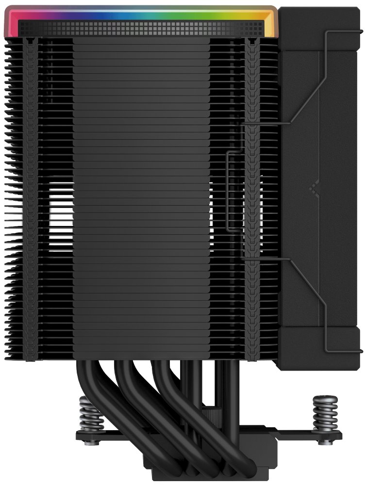 DEEPCOOL chladič AK500 Digital / 120mm fan / 5x heatpipes / PWM / pro Intel i AMD / RGB / černý