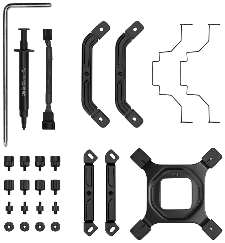 DEEPCOOL chladič AK500 Digital / 120mm fan / 5x heatpipes / PWM / pro Intel i AMD / RGB / černý