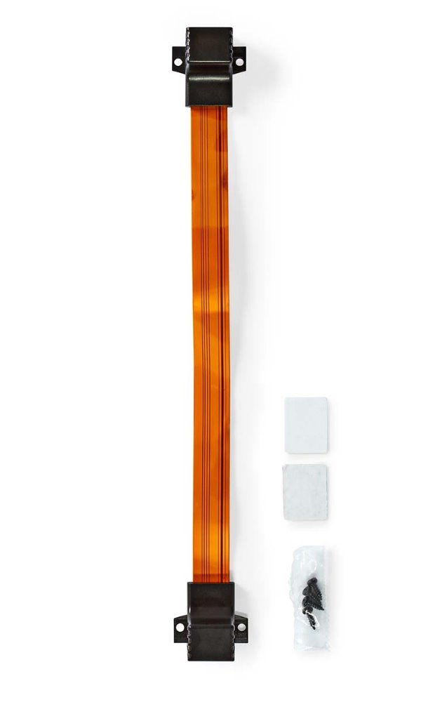 NEDIS Cat 5e UTP kabel/ RJ45 zásuvka - RJ45 zásuvka/ na okenní rámy/ vnitřní a venkovní/ plochý/ nylon/ černý/ box/ 30cm