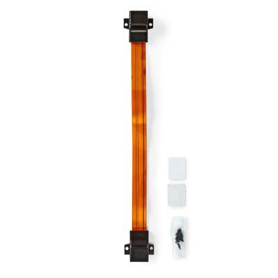 NEDIS Cat 5e UTP kabel/ RJ45 zásuvka - RJ45 zásuvka/ na okenní rámy/ vnitřní a venkovní/ plochý/ nylon/ černý/ box/ 30cm