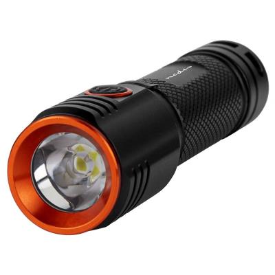 NEDIS LED svítilna/ napájení z baterie/ 3,7 V DC/ 20 W/ 2000 lm/ dosah 180 m/ černá