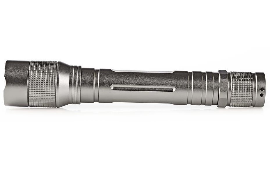 NEDIS LED svítilna/ napájení z baterie/ 3 V DC/  3 W/ 150 lm/ dosah 120 m/ šedá