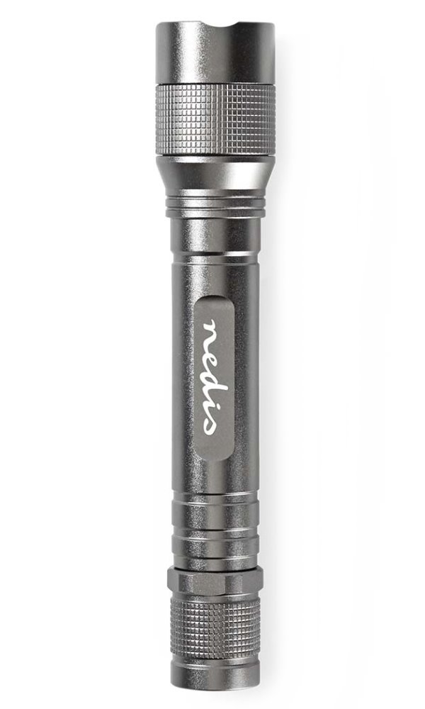 NEDIS LED svítilna/ napájení z baterie/ 3 V DC/  3 W/ 150 lm/ dosah 120 m/ šedá