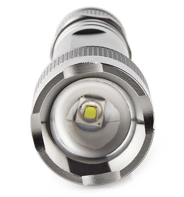 NEDIS LED svítilna/ napájení z baterie/ 3 V DC/  3 W/ 150 lm/ dosah 120 m/ šedá