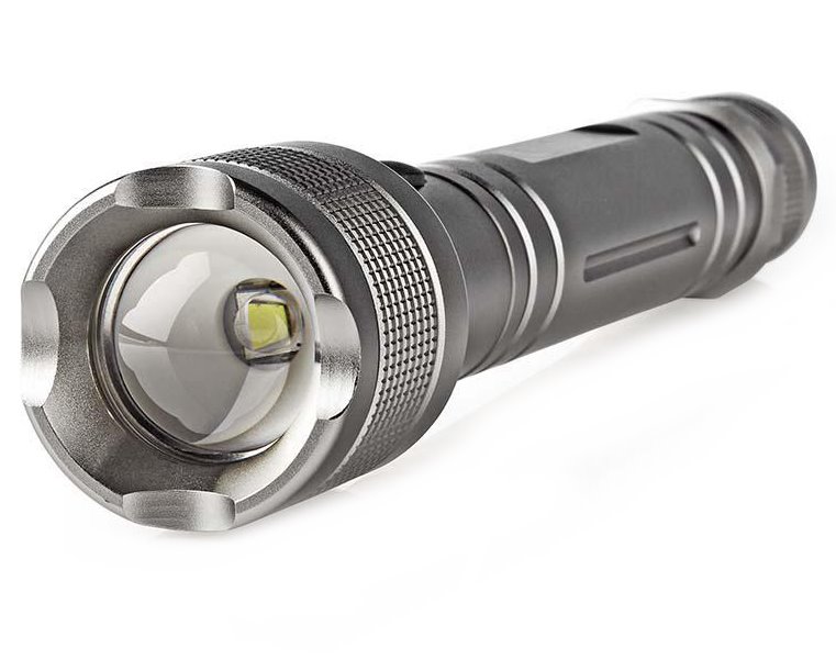 NEDIS LED svítilna/ napájení z baterie/ 4,5 V DC/ 10 W/ 500 lm/ dosah 250 m/ šedá