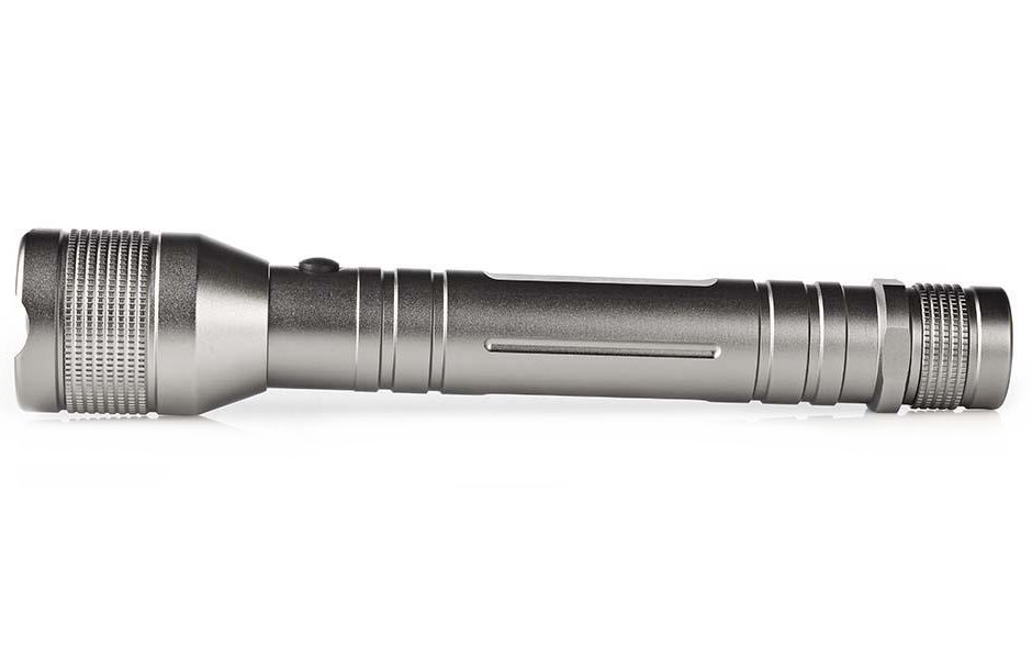 NEDIS LED svítilna/ napájení z baterie/ 4,5 V DC/ 10 W/ 500 lm/ dosah 250 m/ šedá