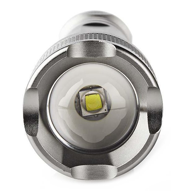 NEDIS LED svítilna/ napájení z baterie/ 4,5 V DC/ 10 W/ 500 lm/ dosah 250 m/ šedá