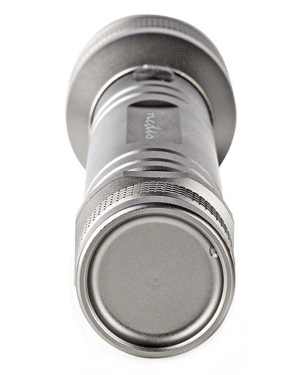 NEDIS LED svítilna/ napájení z baterie/ 4,5 V DC/ 10 W/ 500 lm/ dosah 250 m/ šedá