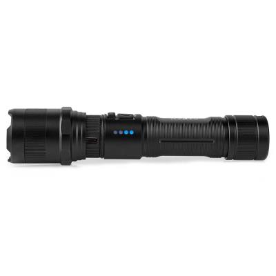 NEDIS LED svítilna/ napájení z baterie/ 3,7 V DC/ 10 W/ 1000 lm/ dosah 110 m/ černá