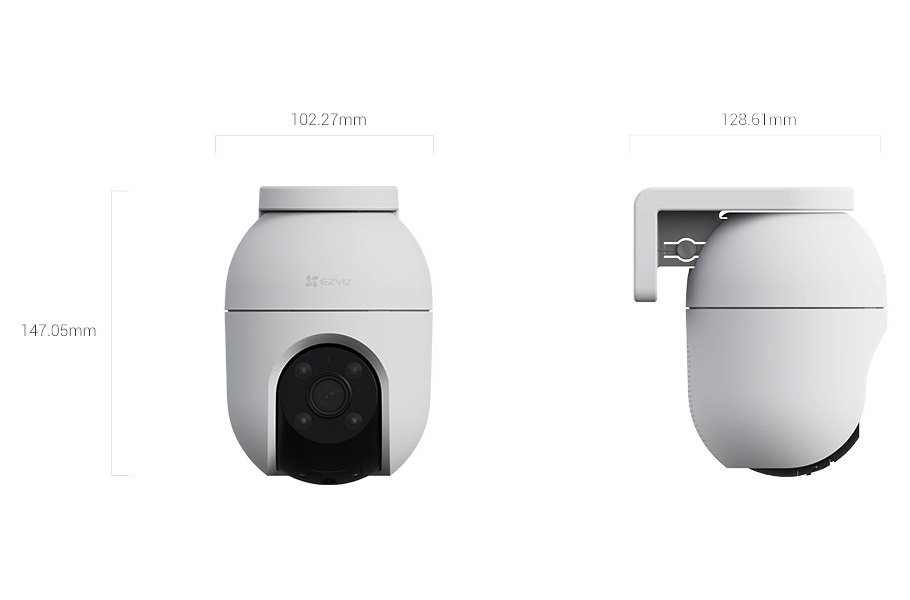 EZVIZ IP kamera C8c 3K/ PTZ/ Wi-Fi/ 5Mpix/ krytí IP65/ objektiv 4mm/ H.265/ IR přísvit až 30m/ bílá