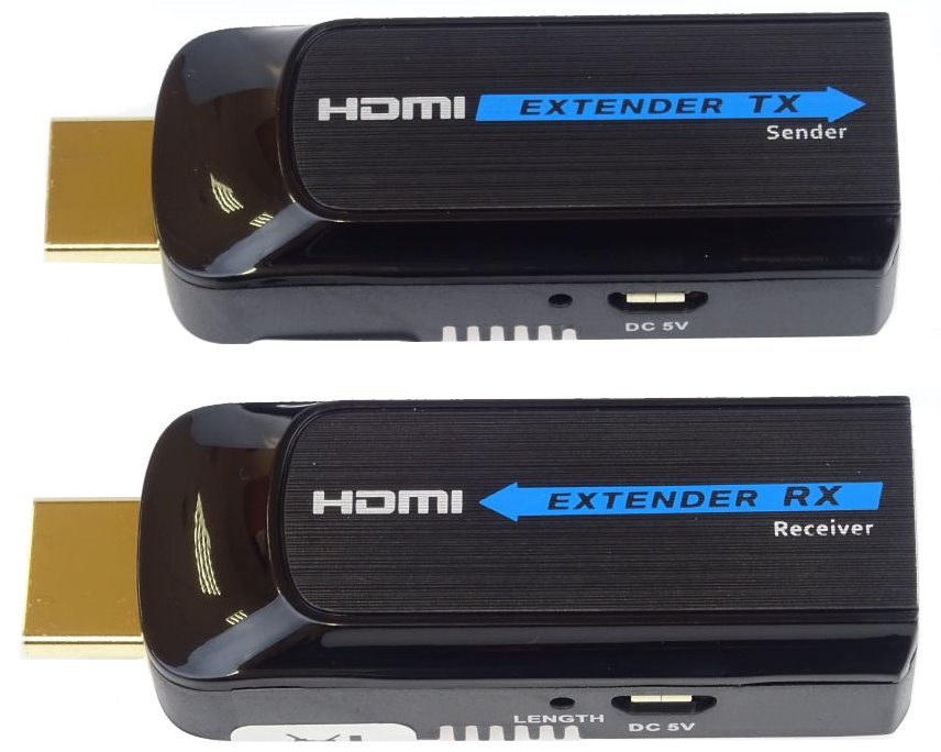 PremiumCord HDMI FULL HD 1080p extender na 50m přes jeden kabel Cat6