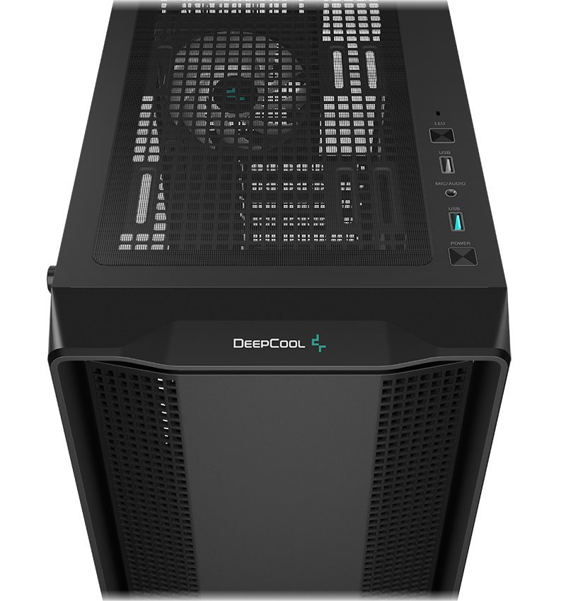 DEEPCOOL skříň CC560 ARGB V2 / ATX / 4x120 mm fan ARGB / USB 3.0 / USB 2.0 / černá