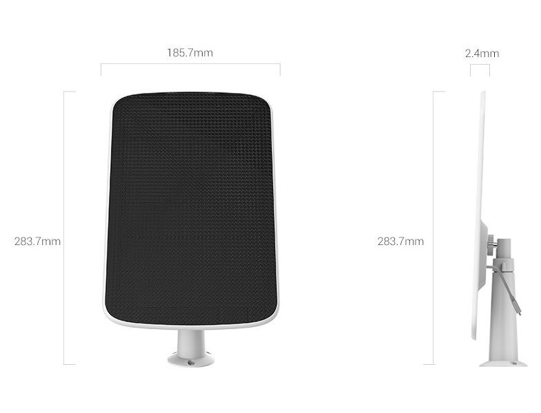 EZVIZ set IP kamera EB8 4G/ PTZ/ 4G LTE/ 3Mpix/ krytí IP65/ objektiv 4mm/ H.265/ IR přísvit až 15m/ bílá + solární panel