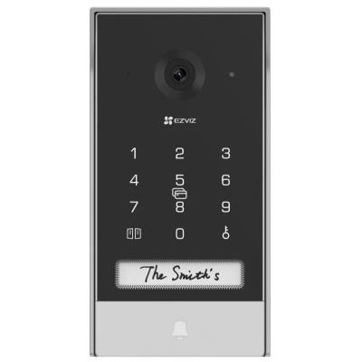 EZVIZ chytrý domácí interkom EP7/ Wi-Fi/ 2K/ 7" dotykový monitor/ videotelefon/ bezdrátový zvonek/ IP65/ černo-stříbrný