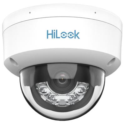 HiLook Powered by HIKVISION/ IPC-D149HA-LU/ Dome/ 4Mpix/ 2.8mm/ Smart Hybrid Light/ ColorVu/ MD2.0/ IP67+IK08/ IR 30m