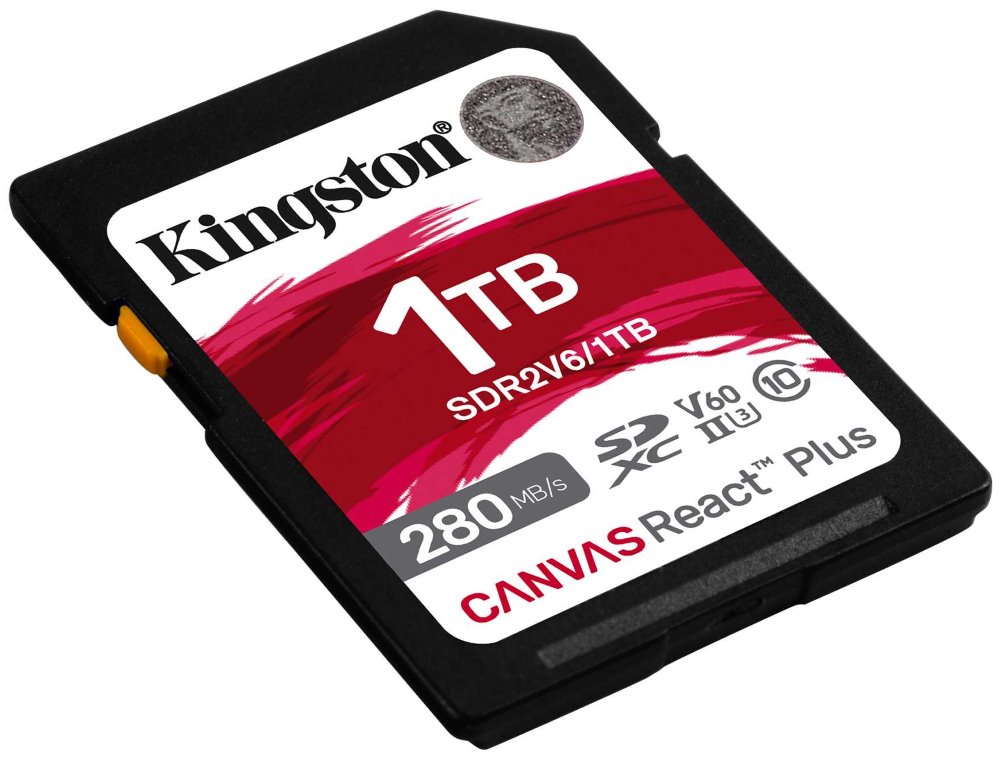 KINGSTON Canvas React Plus 1TB SDXC / UHS-II / U3 / V60 / 280R/100W / Full HD/4K