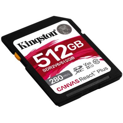 KINGSTON Canvas React Plus 512GB SDXC / UHS-II / U3 / V60 / 280R/100W / Full HD/4K
